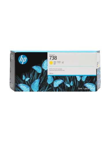 HP 738 300-ML YELLOW DESIGNJET INK