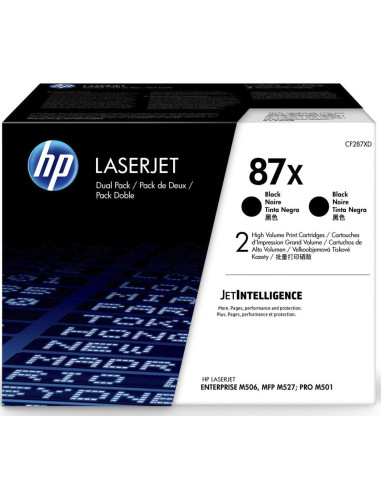 HP 87X 2PACK HIGH YIELD BLACK TONER