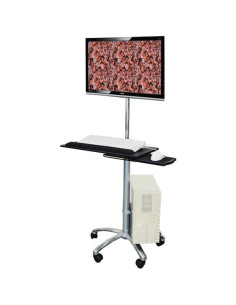 CARRELLO PER MONITOR PC E TASTIERA