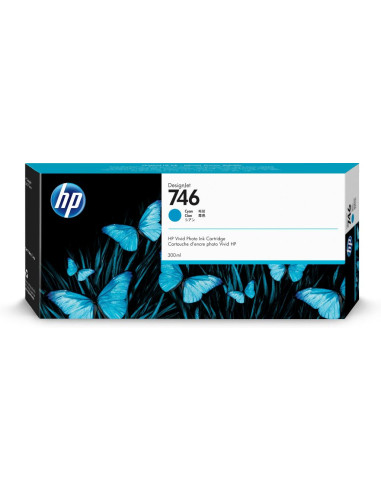 HP 746 300-ML CYAN INK CARTRIDGE
