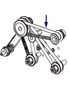 BELT MAIN DRIVE  080P 122T 203DPI  