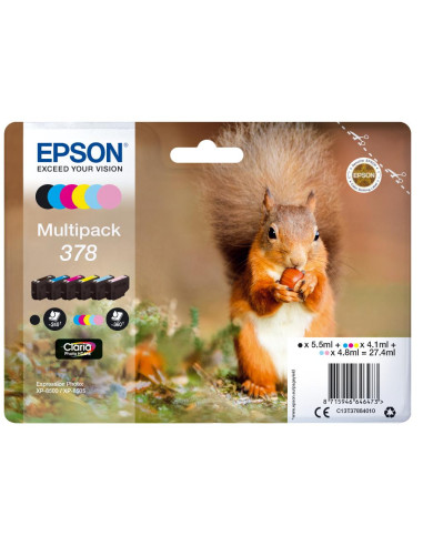 MULTIPACK 6 COLORI 378 PHOTO HD INK