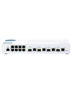 QNAP 12 PORTS SWITCH 8x1Gb  4x10Gb