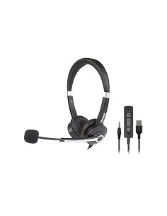 CUFFIA BI-AURALE CON MICROFONO - US