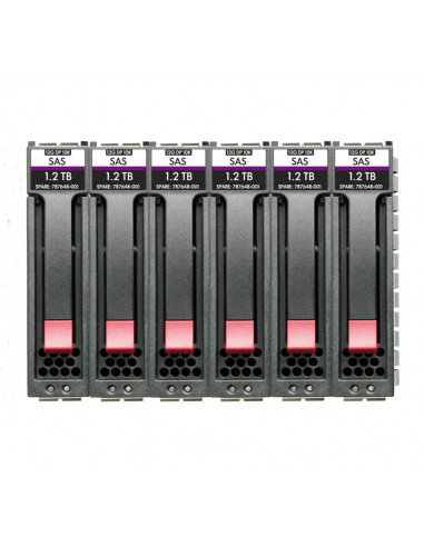 HPE MSA 72TB SAS 7 2K LFF M2 6PK HD