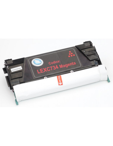  Toner a Colori C734A1MG C736H1MG 24B5805 6.000 copie 
MAGENTA Confezione da 1 (Compatibile Lexmark Cod. Originale 0C736H1MG)