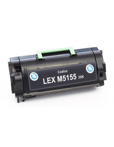  Toner Monocromatico 24B6015 35.000 copie 
BLACK Confezione da 1 (Compatibile Lexmark Cod. Originale 24B6015)