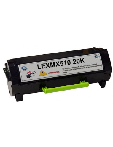  Toner Monocromatico 60F2000  60F2H00 60F2X00 20.000 copie 
BLACK Confezione da 1 (Compatibile Lexmark Cod. Originale 60F2H00)