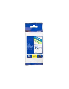 NASTRO LAMINATO 36MM BLU SU BIANCO