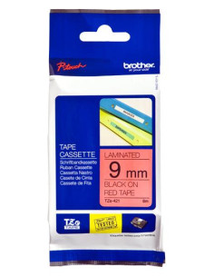 CASS DA 9MM NERA SU FONDO ROSSO