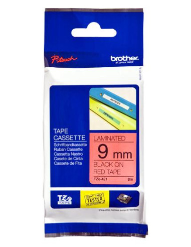 CASS DA 9MM NERA SU FONDO ROSSO