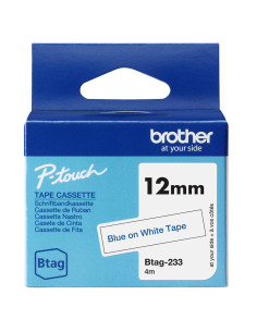 NASTRO 12MM X4M BLU SU BIANCO