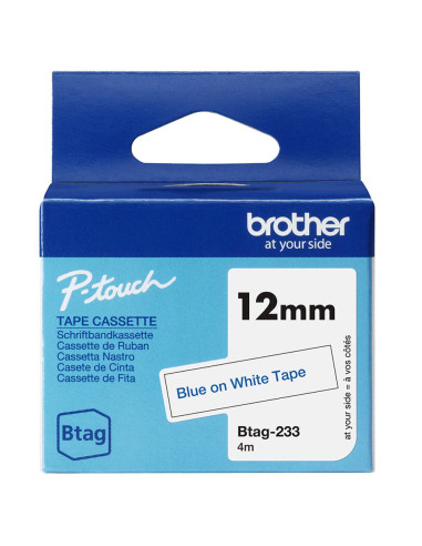 NASTRO 12MM X4M BLU SU BIANCO