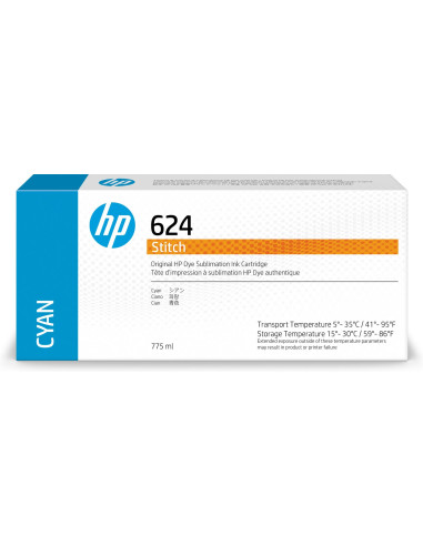 HP 624 775ML CYAN STITCH DYE SBLM I