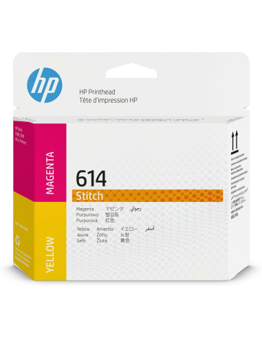 HP 614 MAGENTA YELLOW STITCH PRINTH