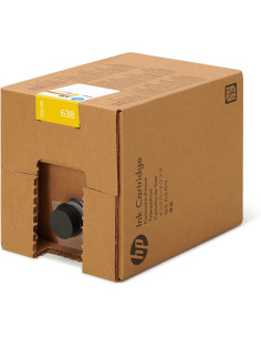 HP 638 10L YELLOW STITCH INK CARTRI